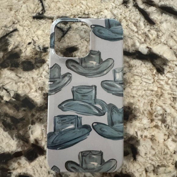 Blue and Gray Puzzle Pattern Phone Case - Picture 1 of 2